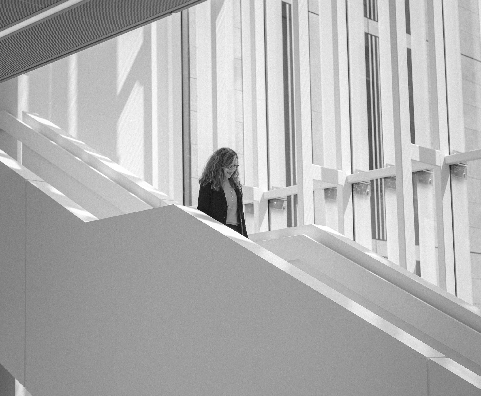 lady down the stairs